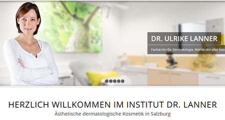 Webseite: Ästhetische dermatologische Kosmetik in Salzburg, Dr. Ulrike Lanner