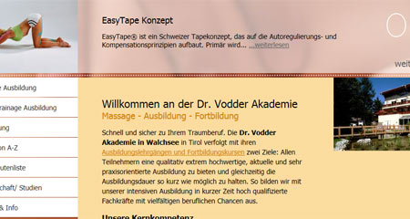 Webseite: Dr. Vodder Akademie