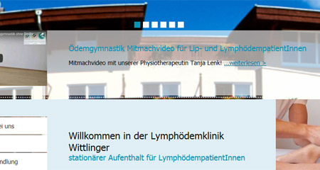 Webseite: Wittlinger Therapiezentrum in Tirol